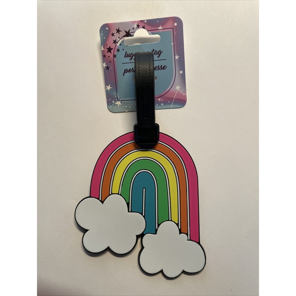 New Cute Colorful Rainbow ID Luggage Baggage Tag for Suitcase Travel Silicone!!!